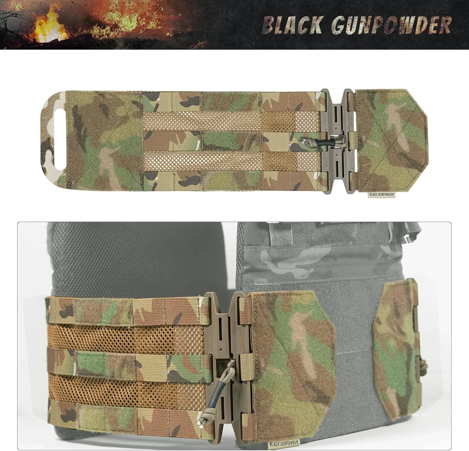 Tactical Three-Band Quick Release Cummerbund Magnetic Buckles Model BG-TC5