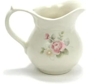 Tea Rose by Pfaltzgraff, Stoneware Cream Pitcher