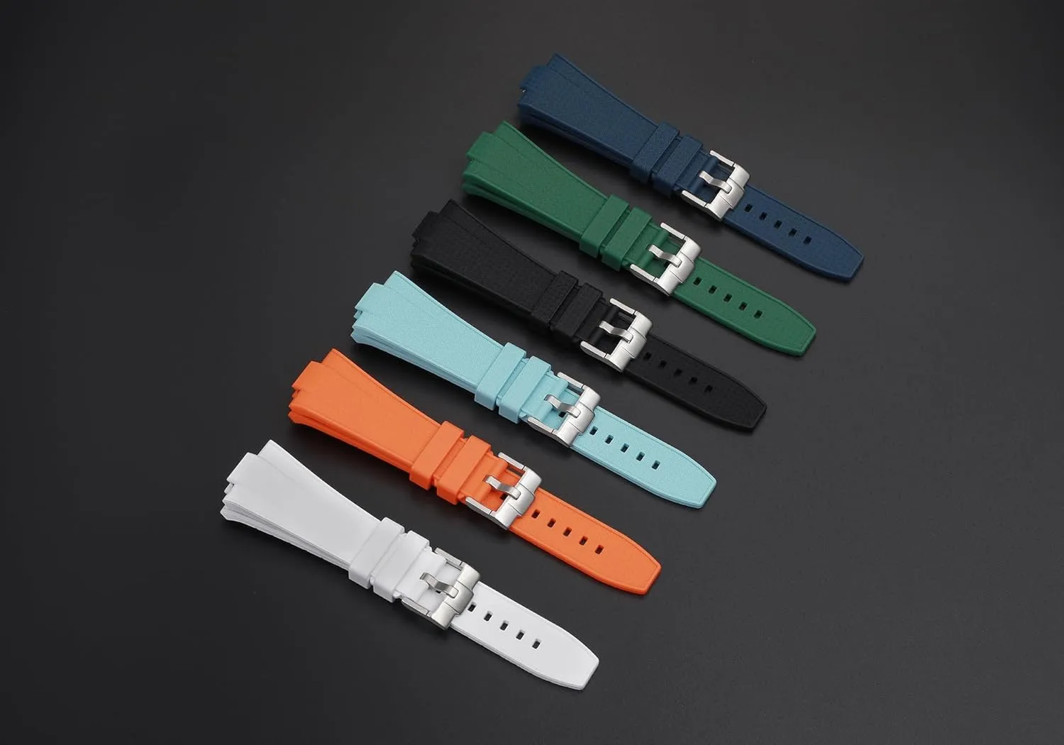Tissot PRX Powermatic 80 Silicone Rubber Replacement Watch Straps - Compatible Watch Bands for Tissot PRS Automatic, Quartz, Chronograph 40mm - Size 12mm - For Men & Women - Quick-Release