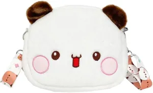 TK Bubu Dudu Dudu Bubu 2024 New Christmas Cute Plush Bear Shoulder Bag Soft Cute Toy Bag Card Bag Shoulder Diagonal bag