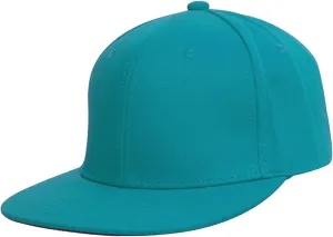 TOP HEADWEAR Plain Flat Bill Fitted Hat