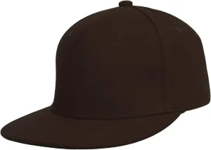 TOP HEADWEAR Plain Flat Bill Fitted Hat