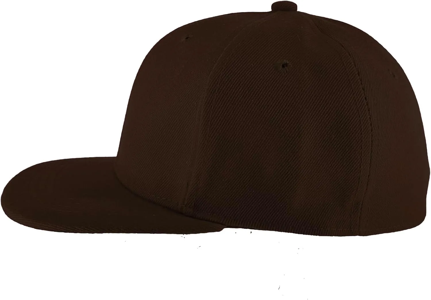 TOP HEADWEAR Plain Flat Bill Fitted Hat