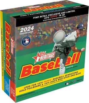 Topps 2024 Heritage Baseball Retail Monster Box - 15 Packs per Box
