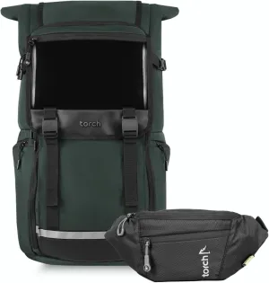 torch 35L Travel Laptop Backpack On-the-Go Set (Dinam & Hamura)