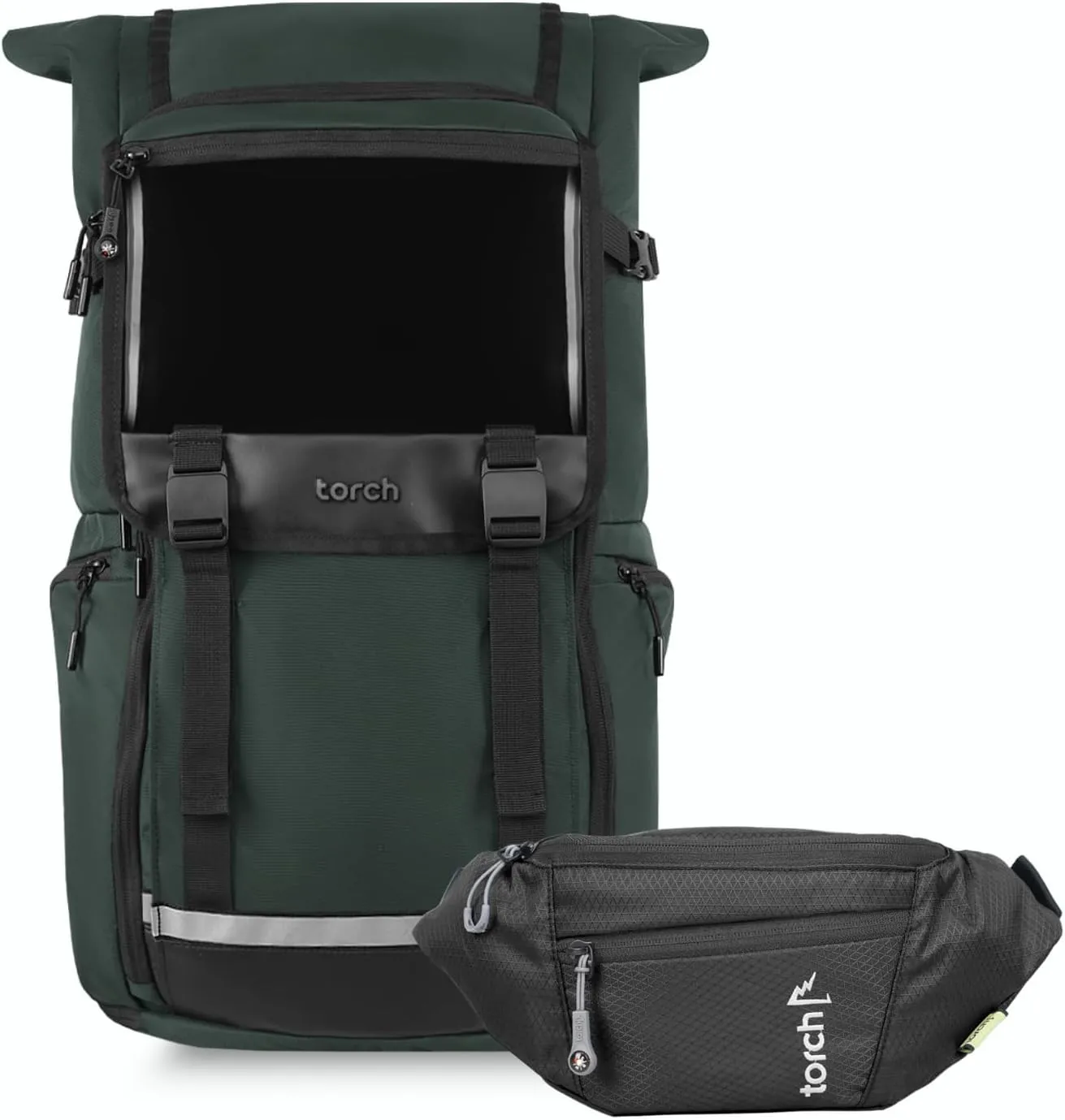 torch 35L Travel Laptop Backpack On-the-Go Set (Dinam & Hamura)