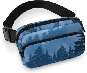 Trees of Pine Forest Unisex Fashion Fanny Pack Crossbody Bag Suitable for Traveling, Hiking, Daily Life, 20x13cm, style-30