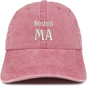 Trendy Apparel Shop Boston MA Embroidered Pigment Dyed Washed Baseball Cap