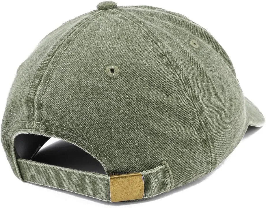 Trendy Apparel Shop Omaha NE Embroidered Pigment Dyed Washed Baseball Cap