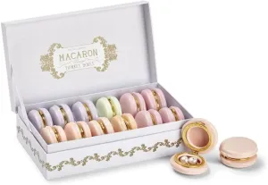 Two's Company Set of 12 Macaron Limoges Trinket Boxes in Display Box