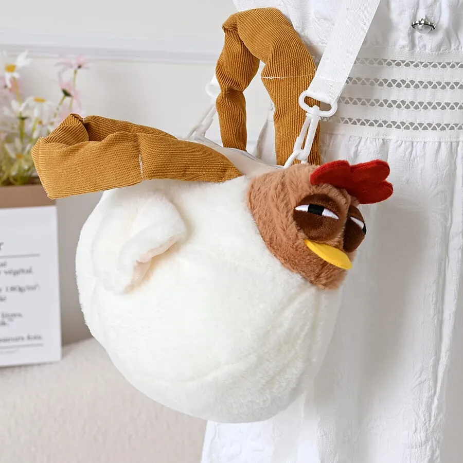 Ugly-Cute Clucking Chicken Handbag & Crossbody Bag(17037)