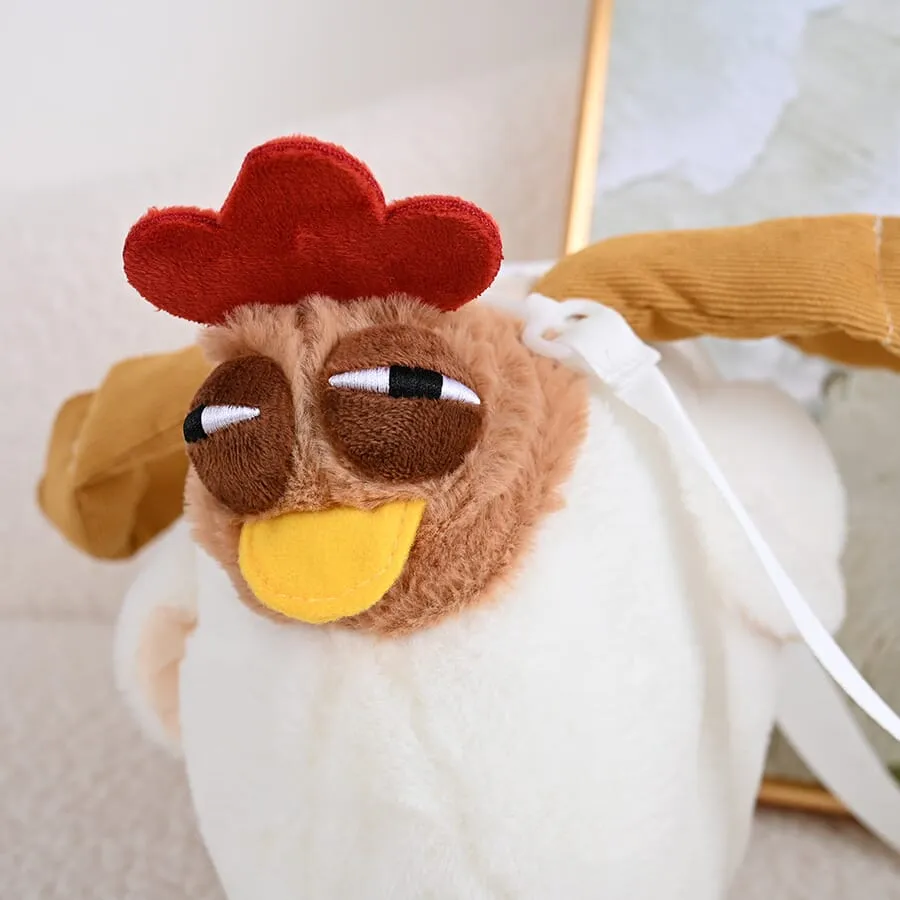 Ugly-Cute Clucking Chicken Handbag & Crossbody Bag(17037)