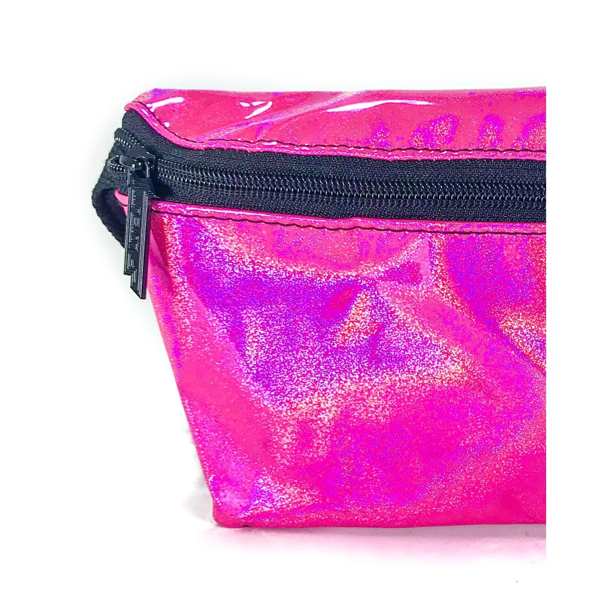 Ultra Slim Laser Pink Fanny Pack