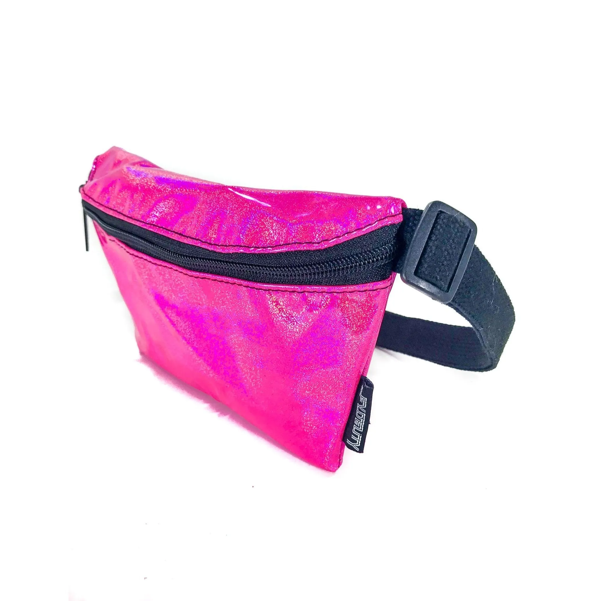 Ultra Slim Laser Pink Fanny Pack