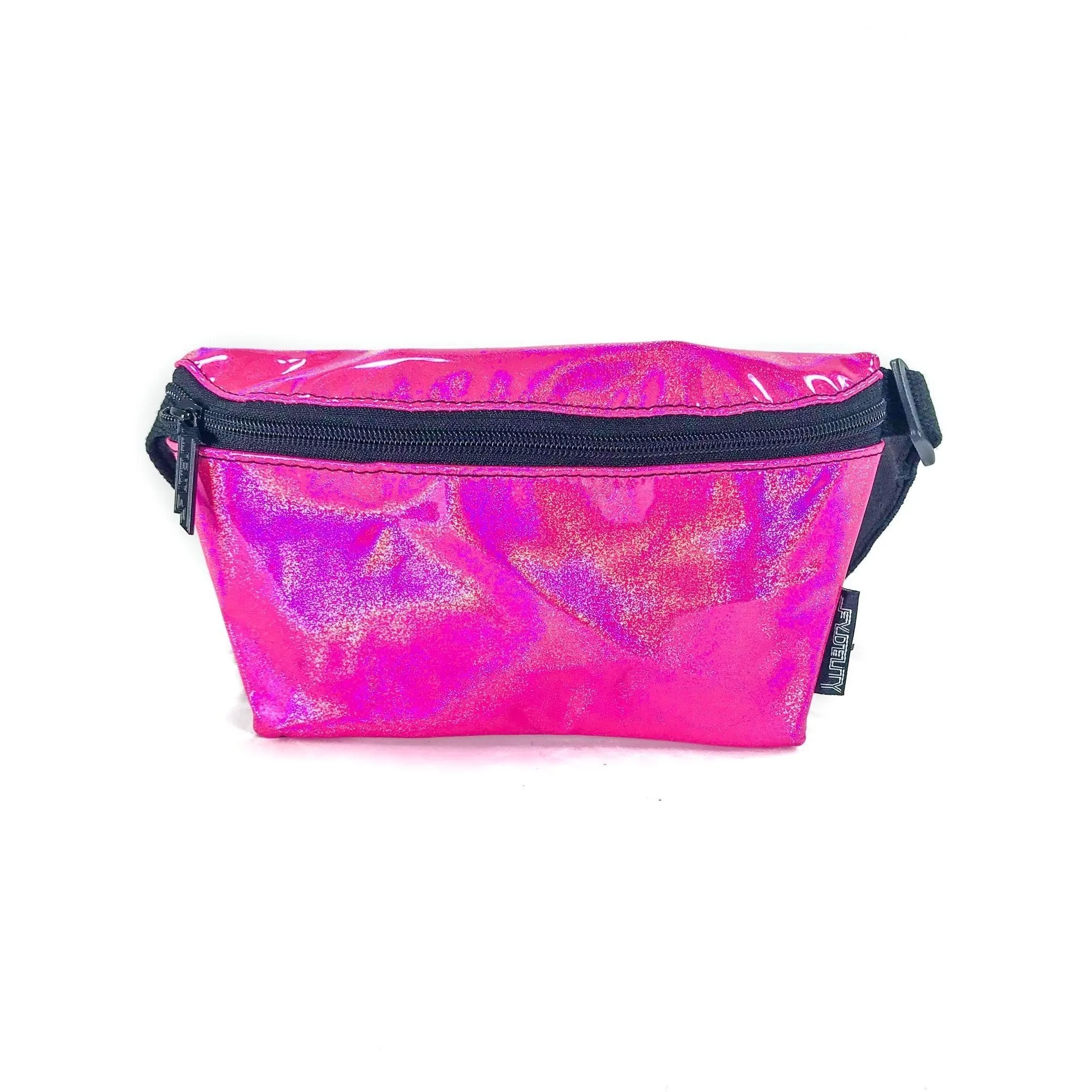 Ultra Slim Laser Pink Fanny Pack
