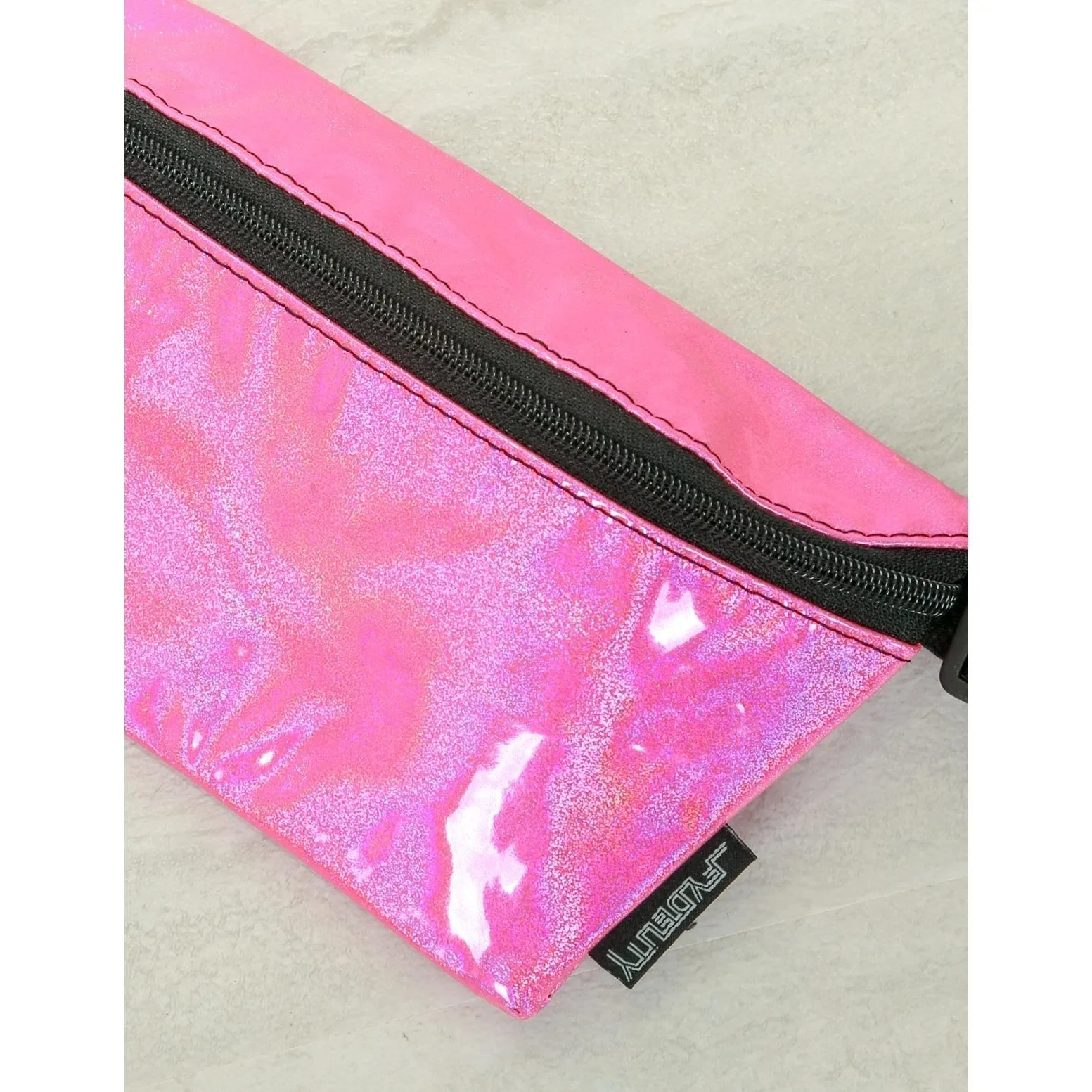 Ultra Slim Laser Pink Fanny Pack