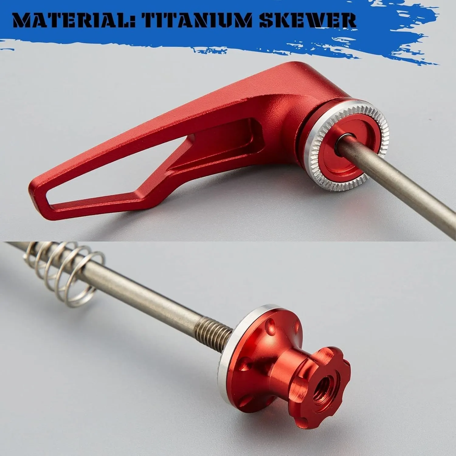 Upgraded Quick Release Skewer Set Titanium for Road Bike MTB Bike