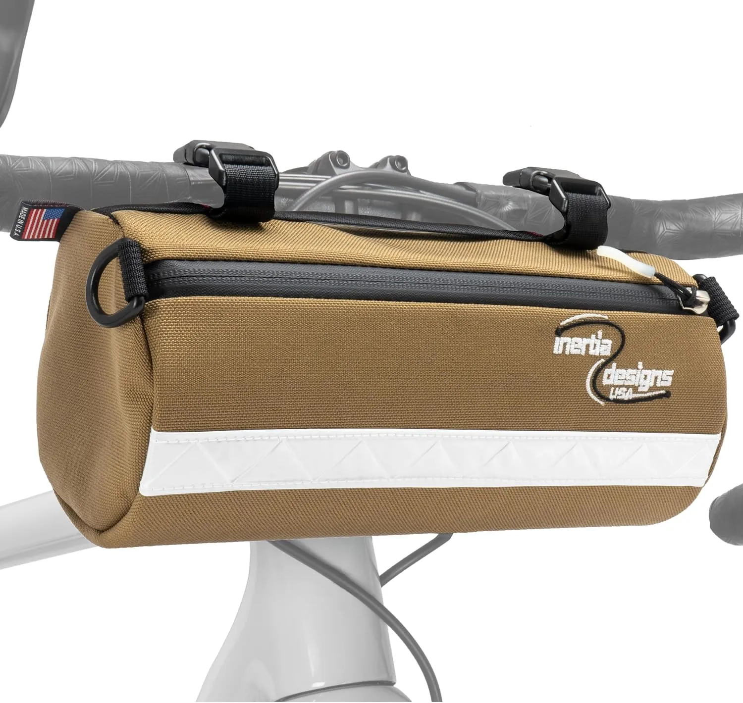 USA - GX5 Barrel Bag - Cylindrical Contour Structure for Efficient Aerodynamic Storage - Durable, All-Weather Construction - Coyote Brown