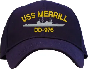 USS Merrill DD-976 Baseball Cap Embroidered