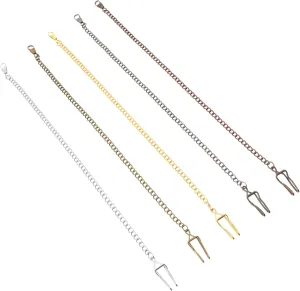 VALICLUD 5pcs Vintage Pocket Watch Chains Lobster Clasp Alloy Belt Chains for Hanging Keys and Accessories Multiple Colors