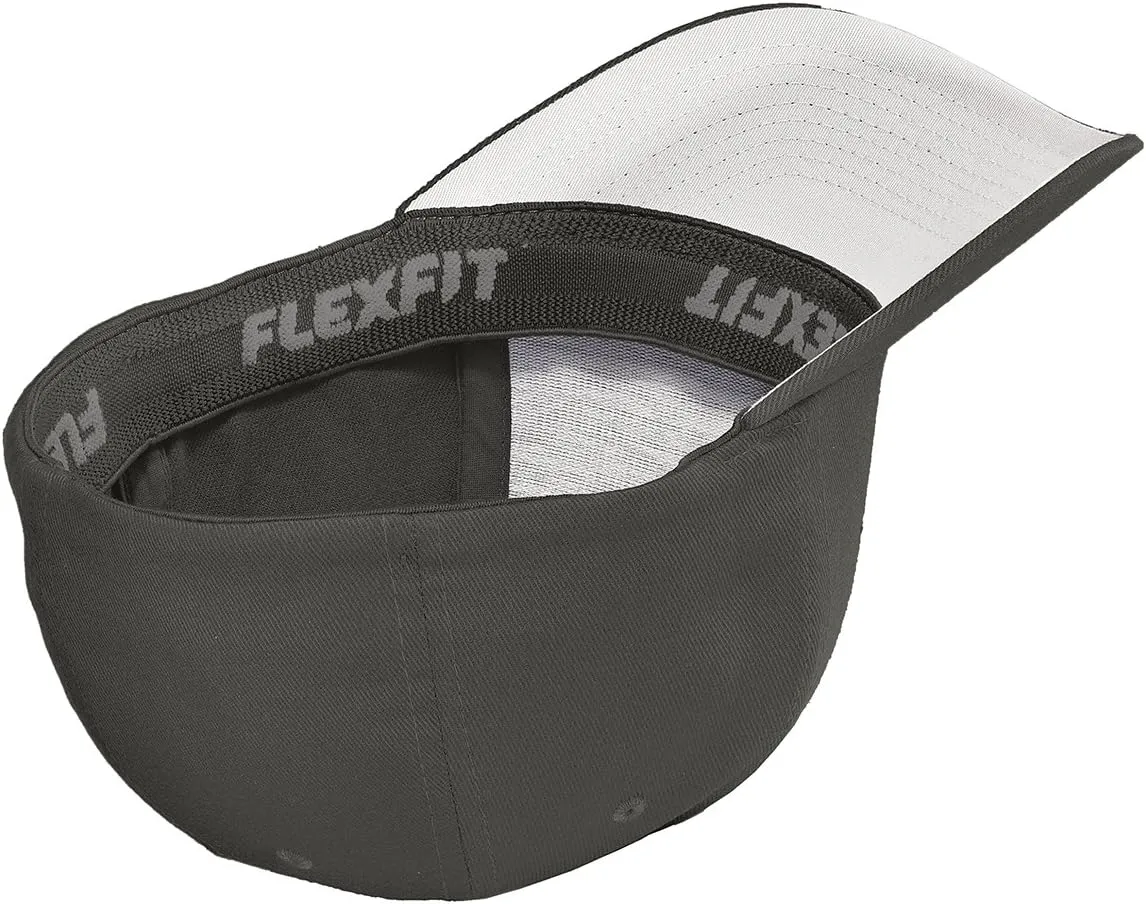 Veteran American Flag Embroidered Flex Fitted Baseball Hat. Custom Embroidered Baseball Cap
