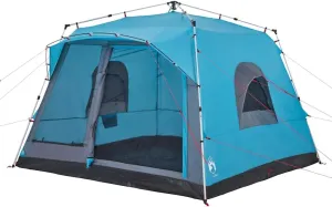vidaXL Family Tent Cabin 7-Person, Outdoor Shelter, Large Camping Tent for Festival Hiking, Garden Lightweight Tent, Blue Quick Release