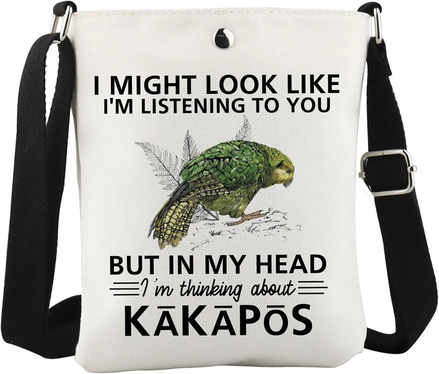 WCGXKO Kakapos Gift Kakapos Lover Gift New Zealand Bird Gift NZ gift Kakapos Crossbody Bag