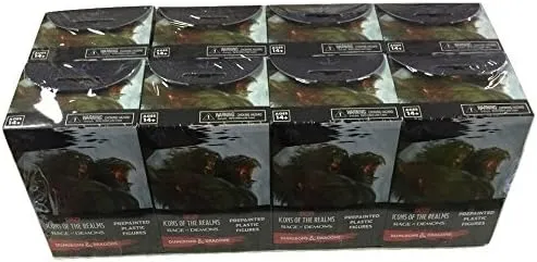 WizKids Dungeons & Dragons - D&D - Icons of The Realms: Rage of Demons Sealed Booster Brick (8 Booster Packs) Miniatures Figures
