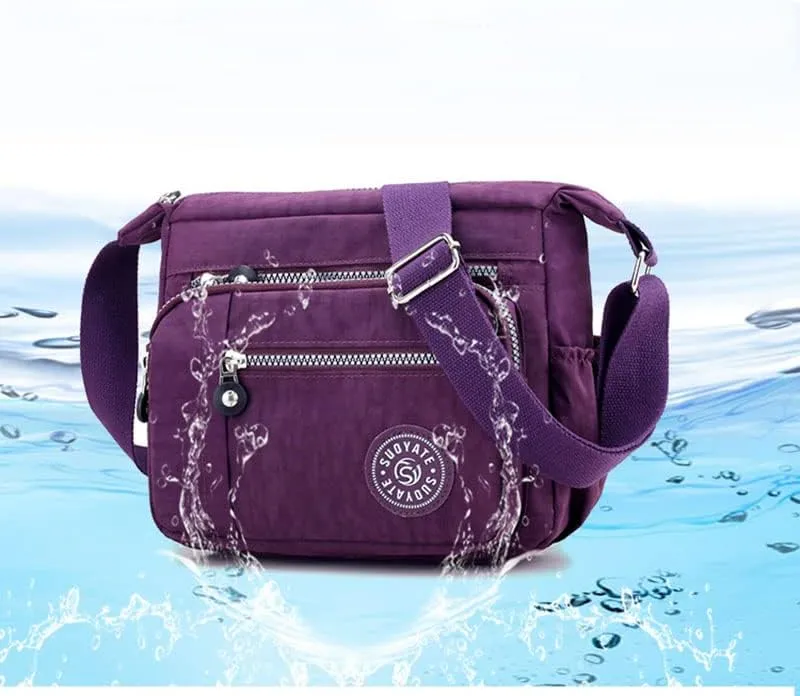 Women Shoulder Handbag Roomy Multiple Pockets Bag Ladies Crossbody Purse Tote Top Handle Satchel (Abstract Painting)