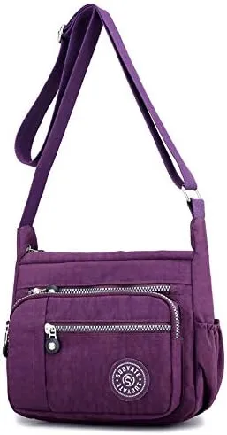 Women Shoulder Handbag Roomy Multiple Pockets Bag Ladies Crossbody Purse Tote Top Handle Satchel (Abstract Painting)