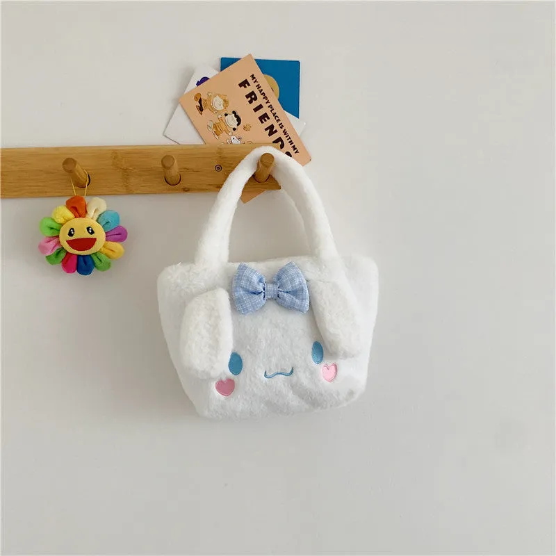 Women's Plush Clow Make-up Cute Birthday Gift Crossbody Bags