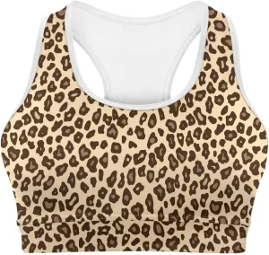Womens Sports Yoga Bra with Built in Bra, Wireless Bra Workout Tops with Pocket at Back, Medium Support Running Bra
