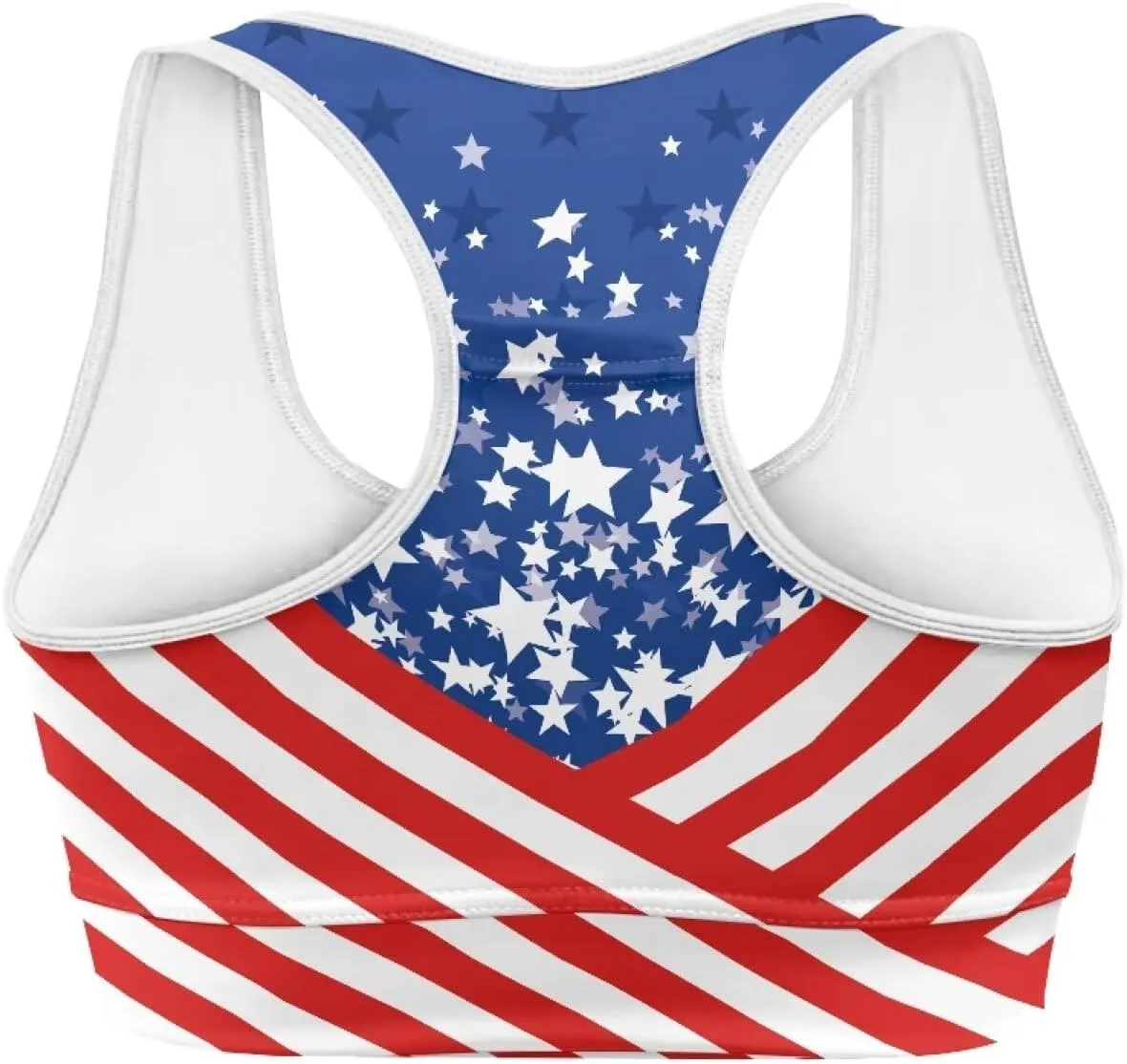 Womens Sports Yoga Bra with Built in Bra, Wireless Bra Workout Tops with Pocket at Back, Medium Support Running Bra