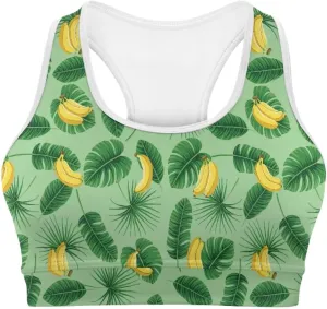 Womens Sports Yoga Bra with Built in Bra, Wireless Bra Workout Tops with Pocket at Back, Medium Support Running Bra
