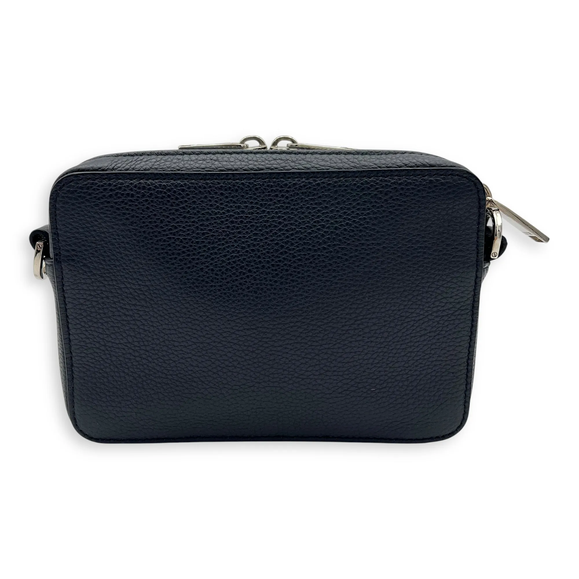 X Jordan Air Dior Blue Crossbody Bag in Calfskin, Silver hardware