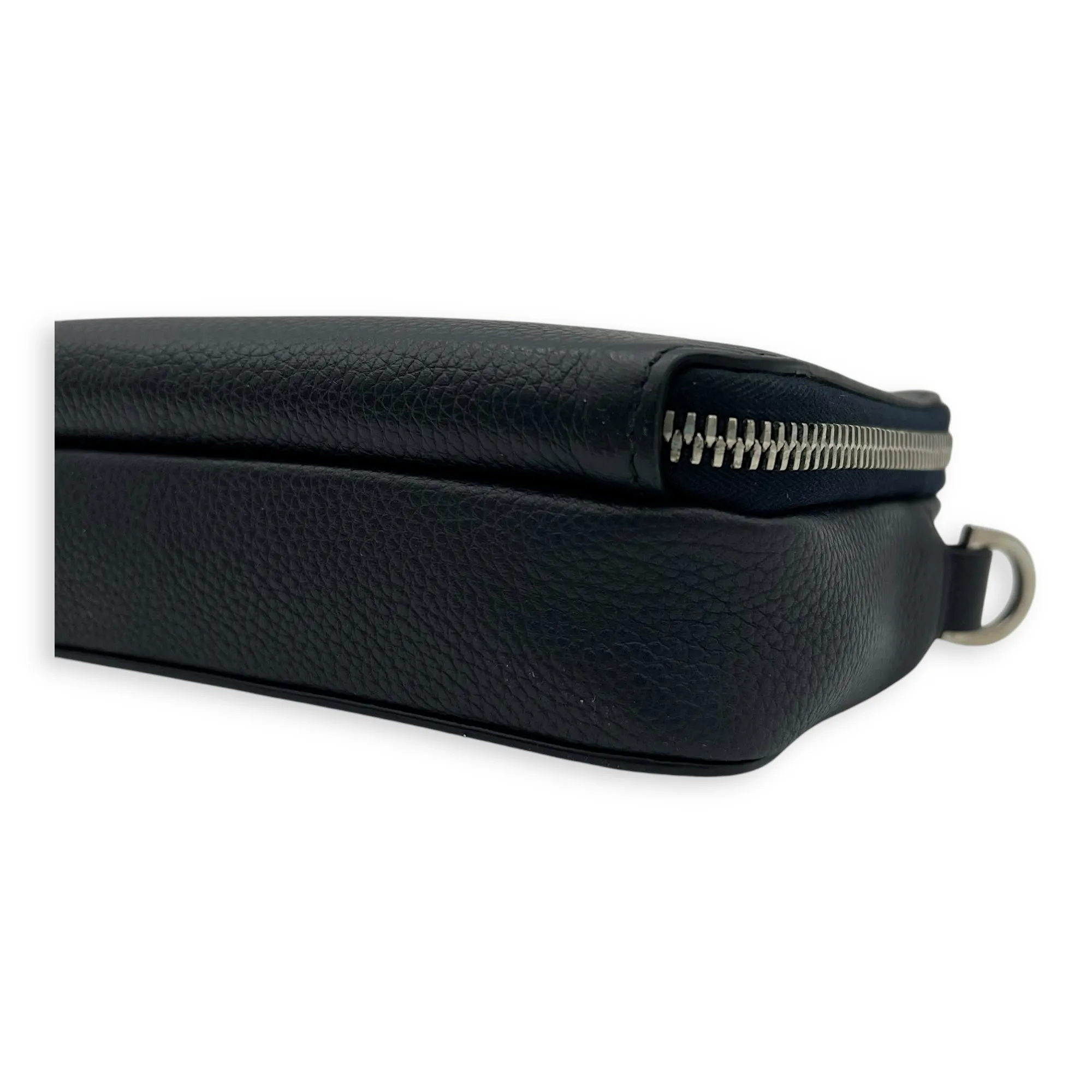 X Jordan Air Dior Blue Crossbody Bag in Calfskin, Silver hardware