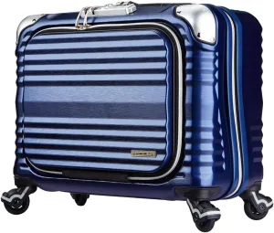 X0.5 Carbon Organizer Carry On 17" 100% PC TSA Approved Zipperless (Matte Blue)