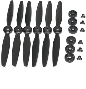 Xmipbs 3 Pairs Blade A B Quick Release Propellers for Yuneec Typhoon H 480 Drone 6pcs (Black)