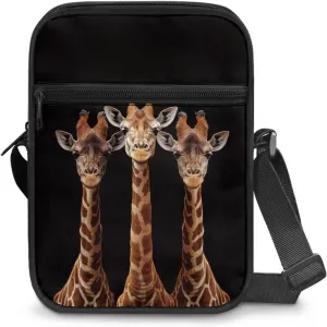 Xoenoiee Small Crossbody Bag Multi-pocket, Unisex Mini Messenger Bag Multi-functional Shoulder Bag for Outing Daily
