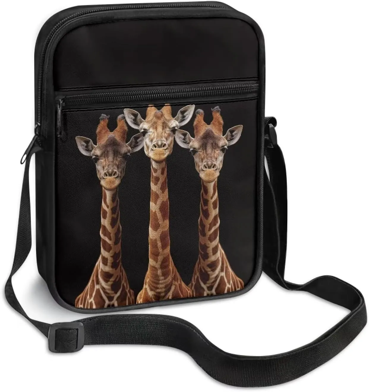 Xoenoiee Small Crossbody Bag Multi-pocket, Unisex Mini Messenger Bag Multi-functional Shoulder Bag for Outing Daily