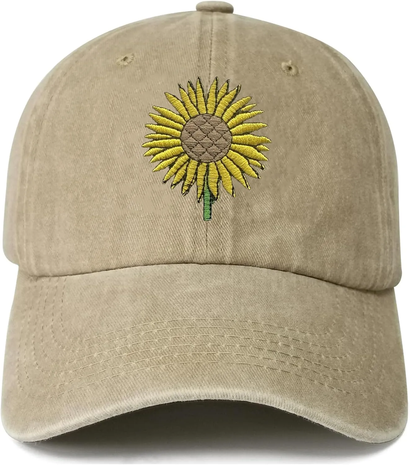 YISHOW Embroidered Bassball Cap Vintage Men and Women Embroidered Hat
