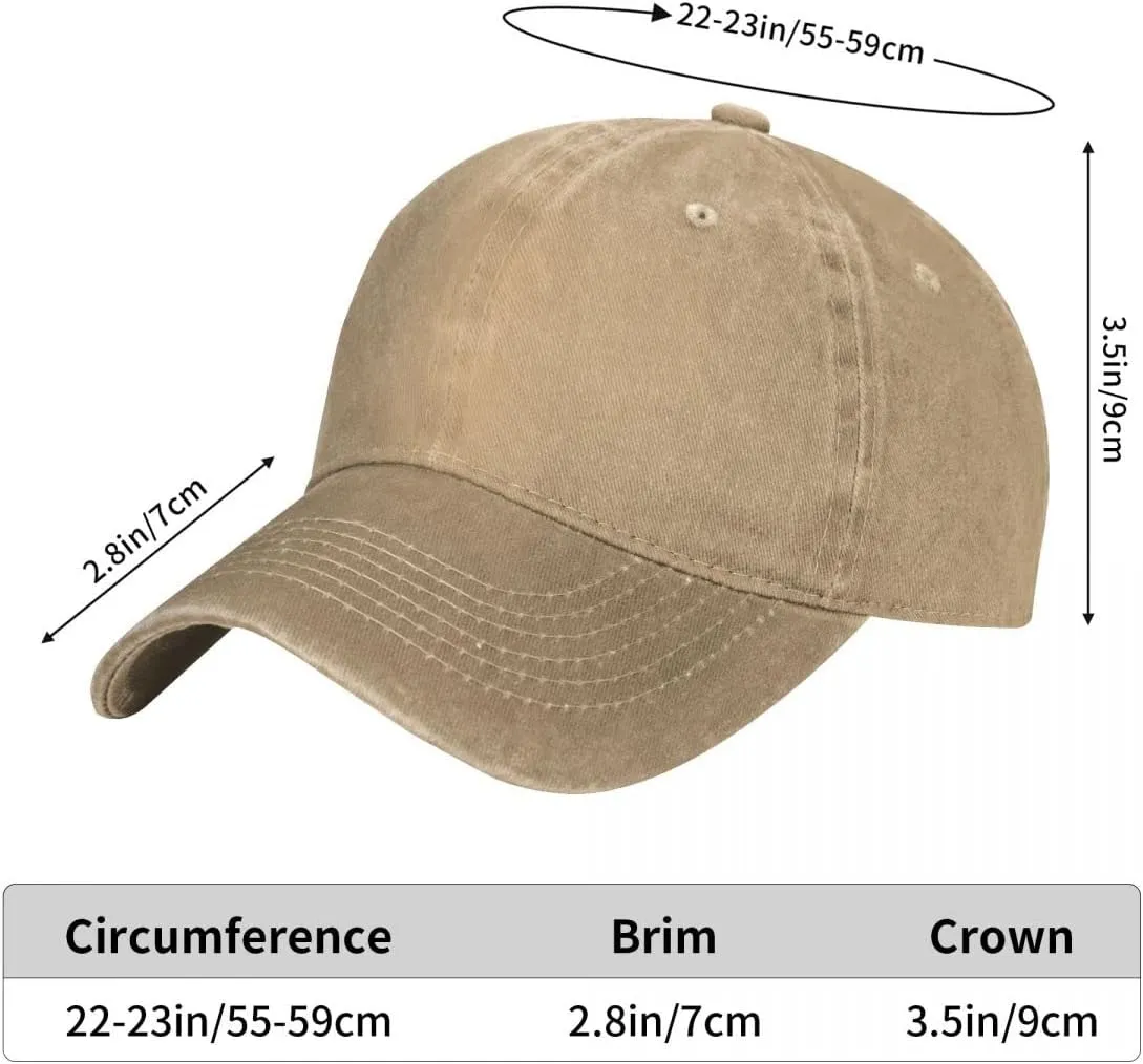 YISHOW Embroidered Bassball Cap Vintage Men and Women Embroidered Hat