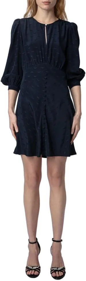 Zadig & Voltaire Womens Rhodri Silk Dress, S Multi-Colored