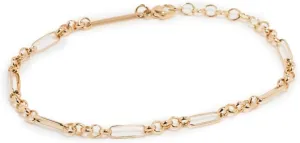 Zoe Chicco Women's Medium Mixed Paperclip Rolo Bracelet